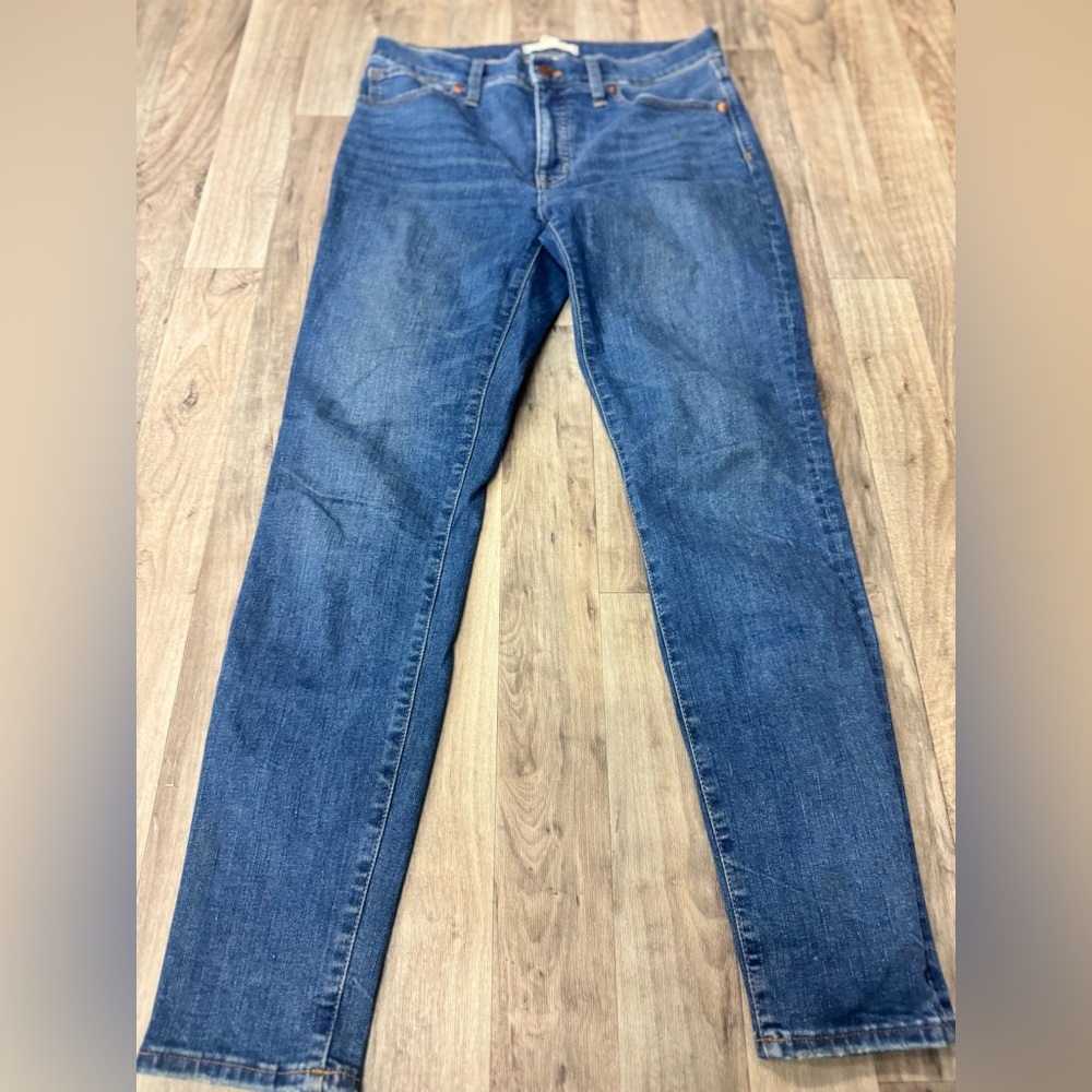Madewell Women's 9 Mid-Rise Skinny Jeans Size 29 Blue Denim Medium Wash‎